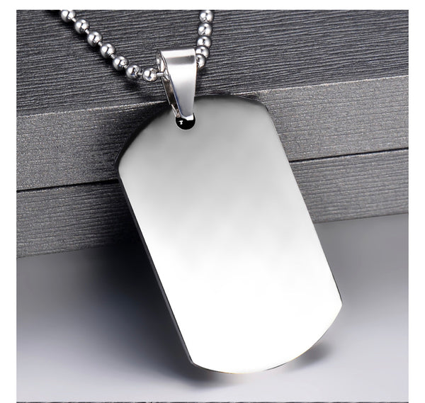 Breathe & Remember Dog Tag Necklace